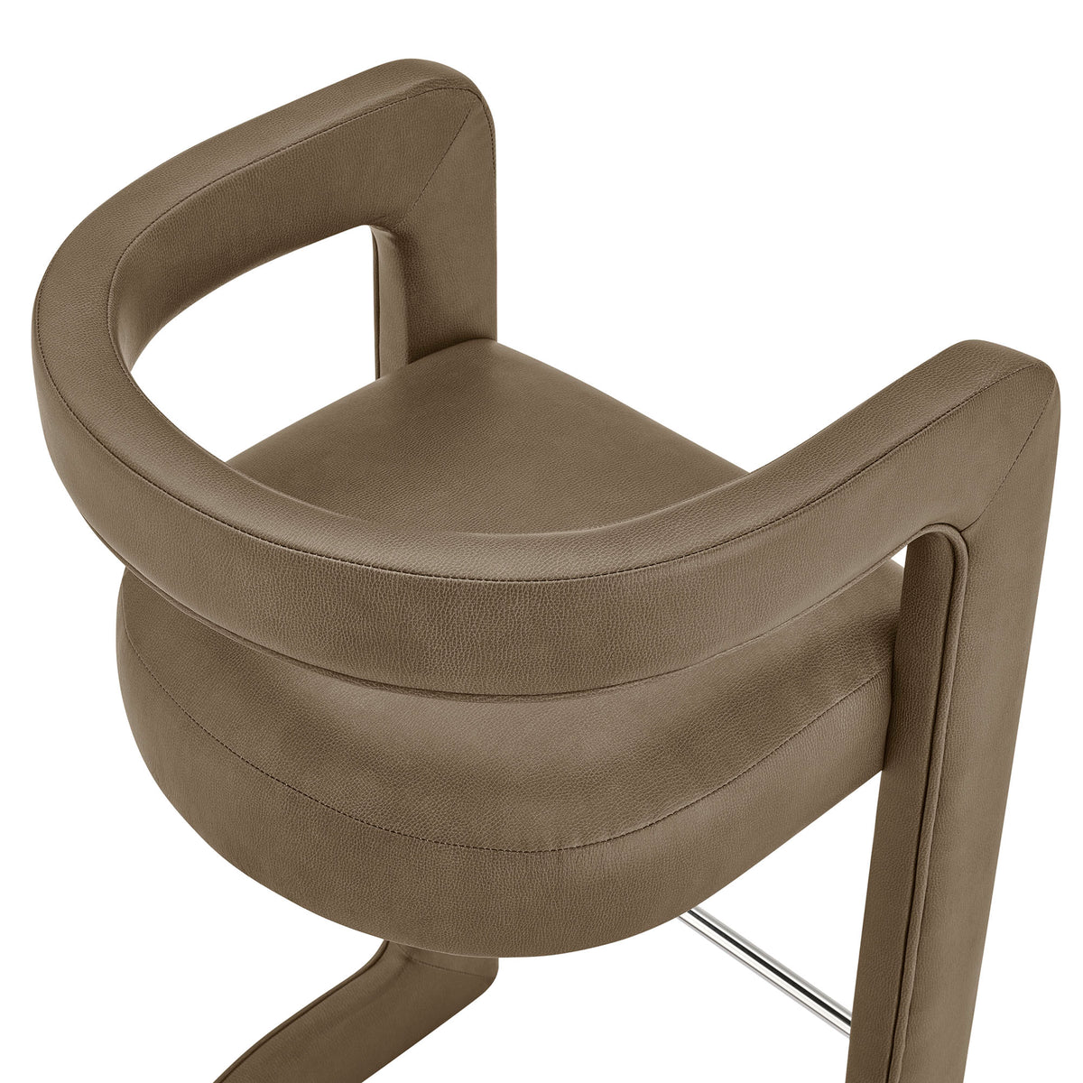 Winslow Premium Vegan Leather Counter Stool - Mushroom