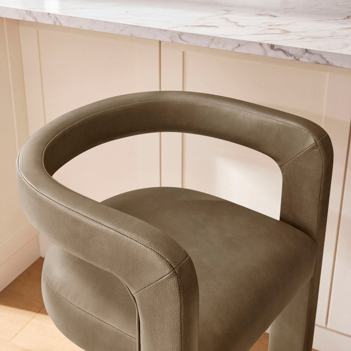 Winslow Premium Vegan Leather Counter Stool - Mushroom