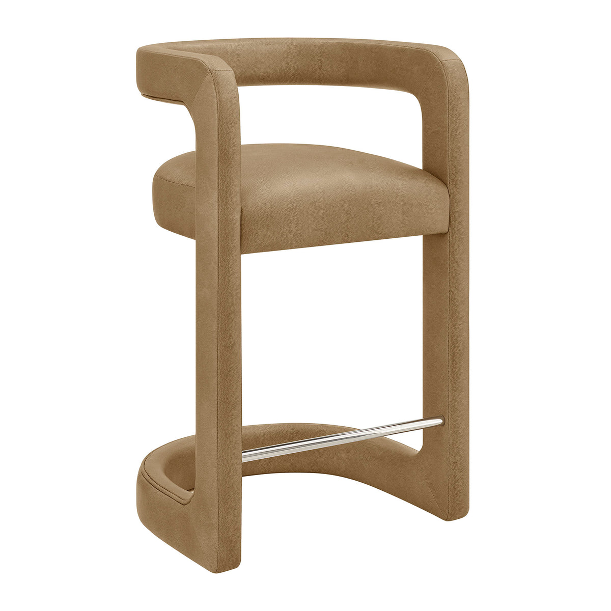 Winslow Premium Vegan Leather Counter Stool - Toast
