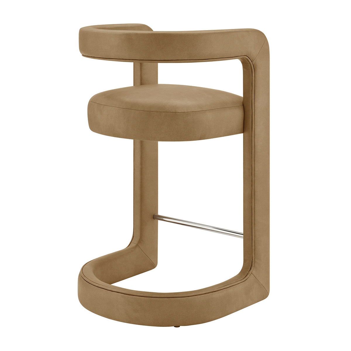 Winslow Premium Vegan Leather Counter Stool - Toast