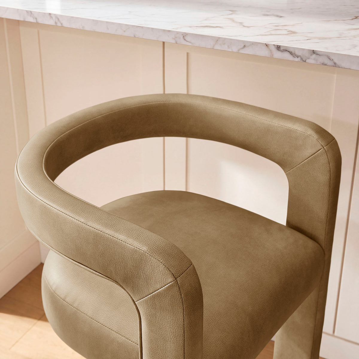 Winslow Premium Vegan Leather Counter Stool - Toast
