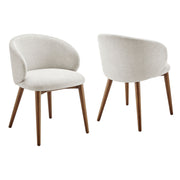 Anelle Upholstered Fabric Dining Chairs Set of 2 - Linen
