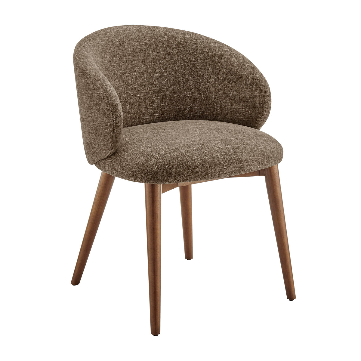 Anelle Upholstered Fabric Dining Chairs Set of 2 - Mocha