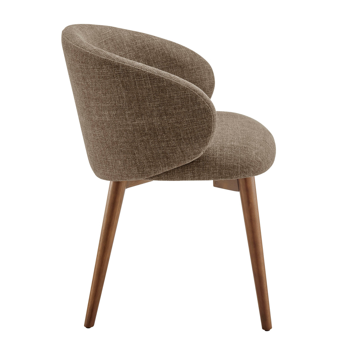 Anelle Upholstered Fabric Dining Chairs Set of 2 - Mocha