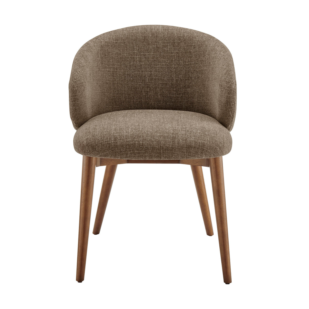 Anelle Upholstered Fabric Dining Chairs Set of 2 - Mocha