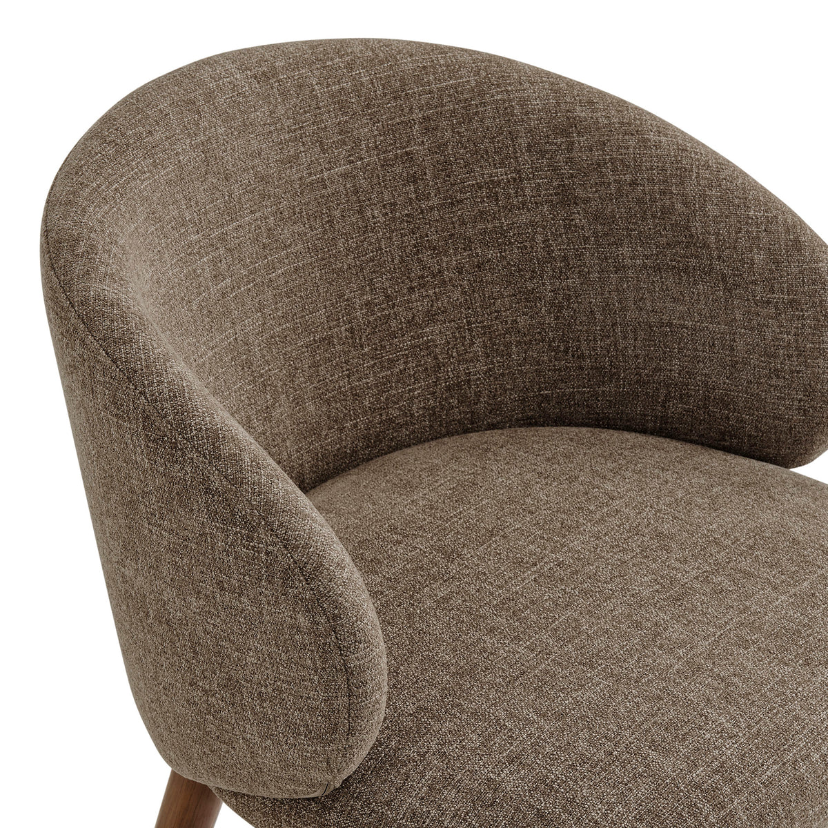 Anelle Upholstered Fabric Dining Chairs Set of 2 - Mocha
