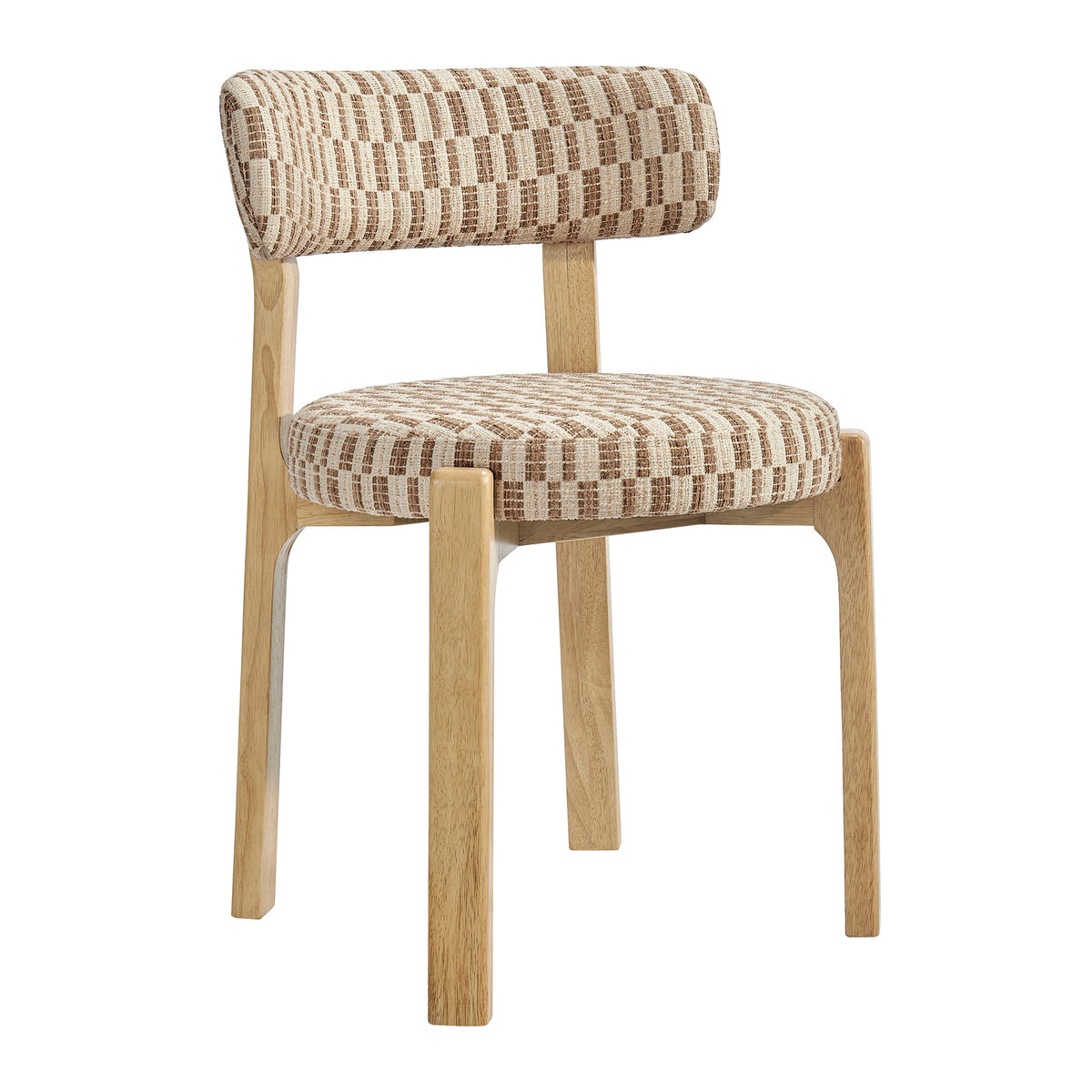 Marsha Retro Upholstered Fabric Dining Chairs Set of 2 - Mineral