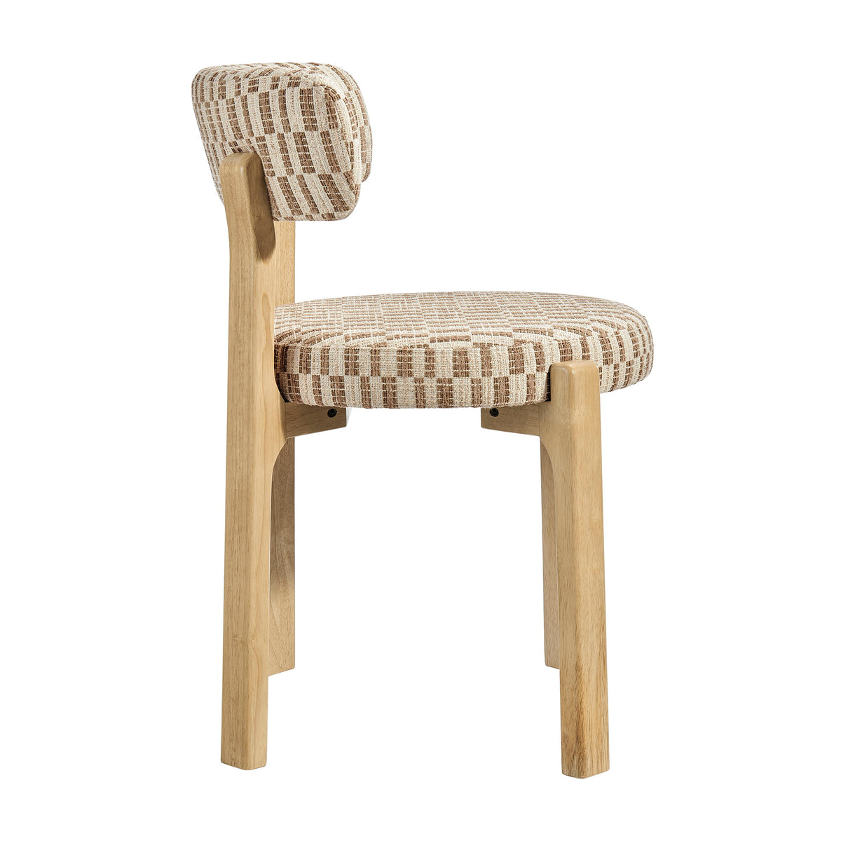 Marsha Retro Upholstered Fabric Dining Chairs Set of 2 - Mineral
