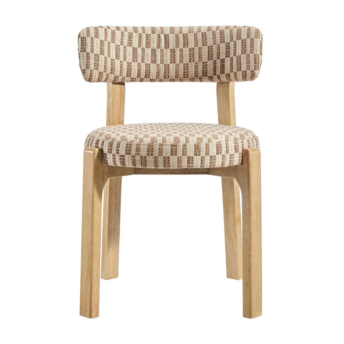 Marsha Retro Upholstered Fabric Dining Chairs Set of 2 - Mineral