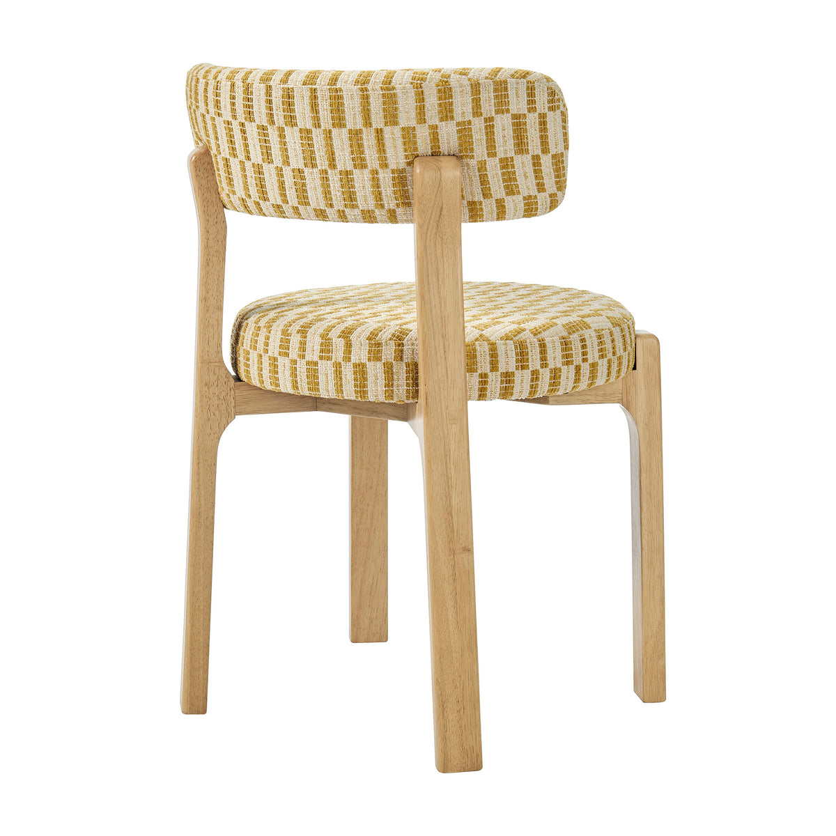 Marsha Retro Upholstered Fabric Dining Chairs Set of 2 - Sunrise