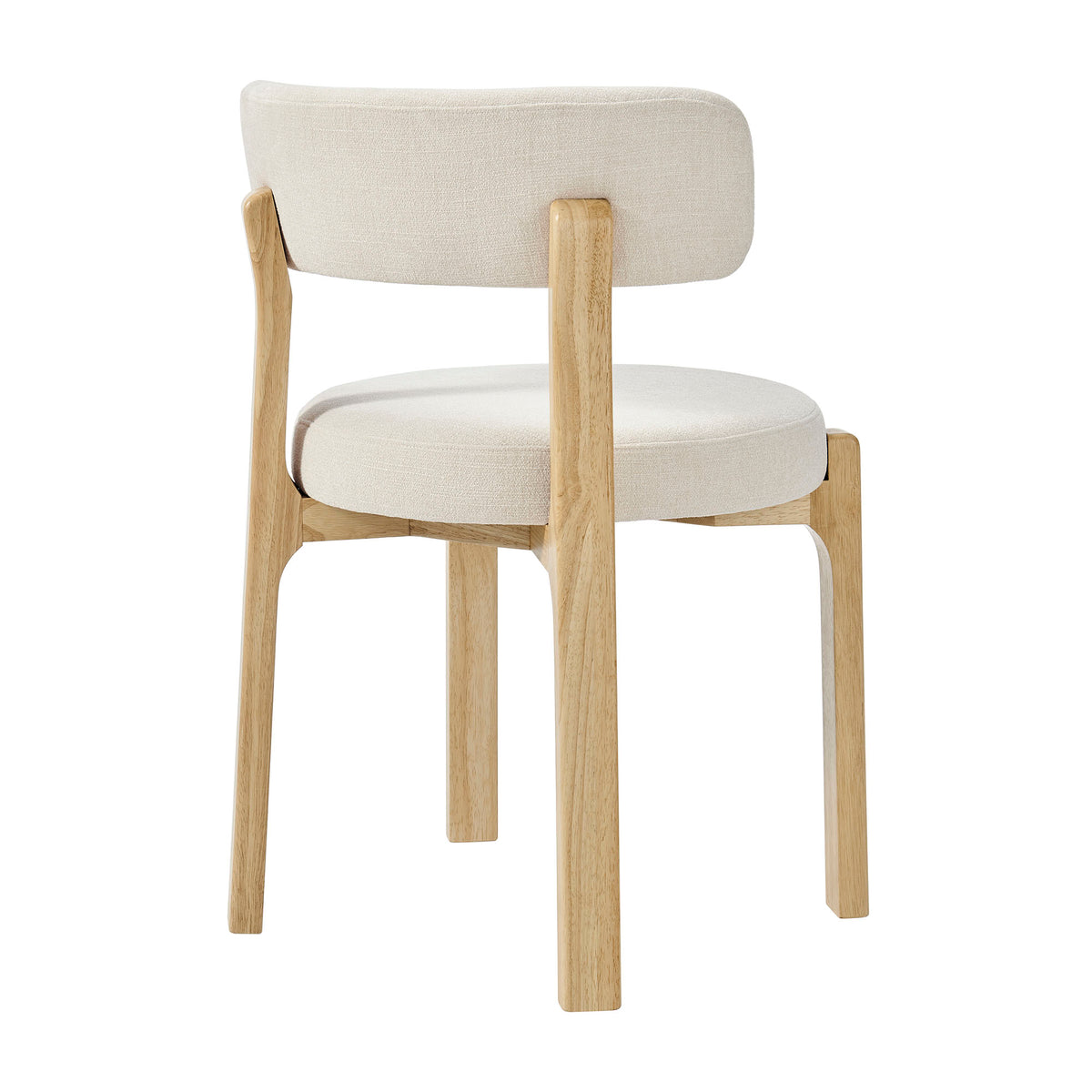 Marsha Upholstered Fabric Dining Chairs Set of 2 - Ecru