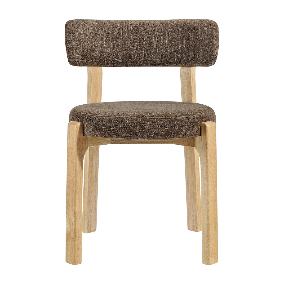 Marsha Upholstered Fabric Dining Chairs Set of 2 - Mocha