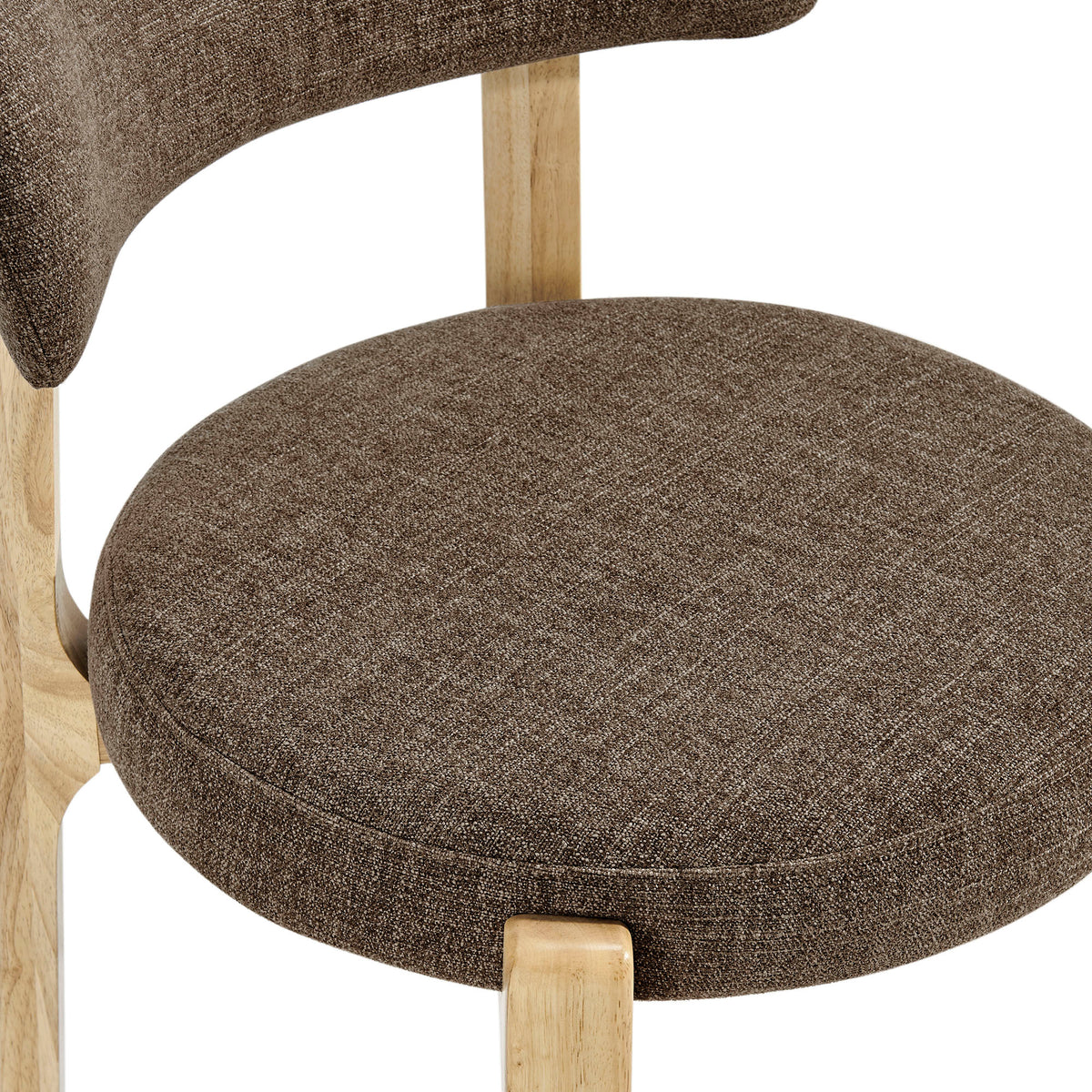 Marsha Upholstered Fabric Dining Chairs Set of 2 - Mocha