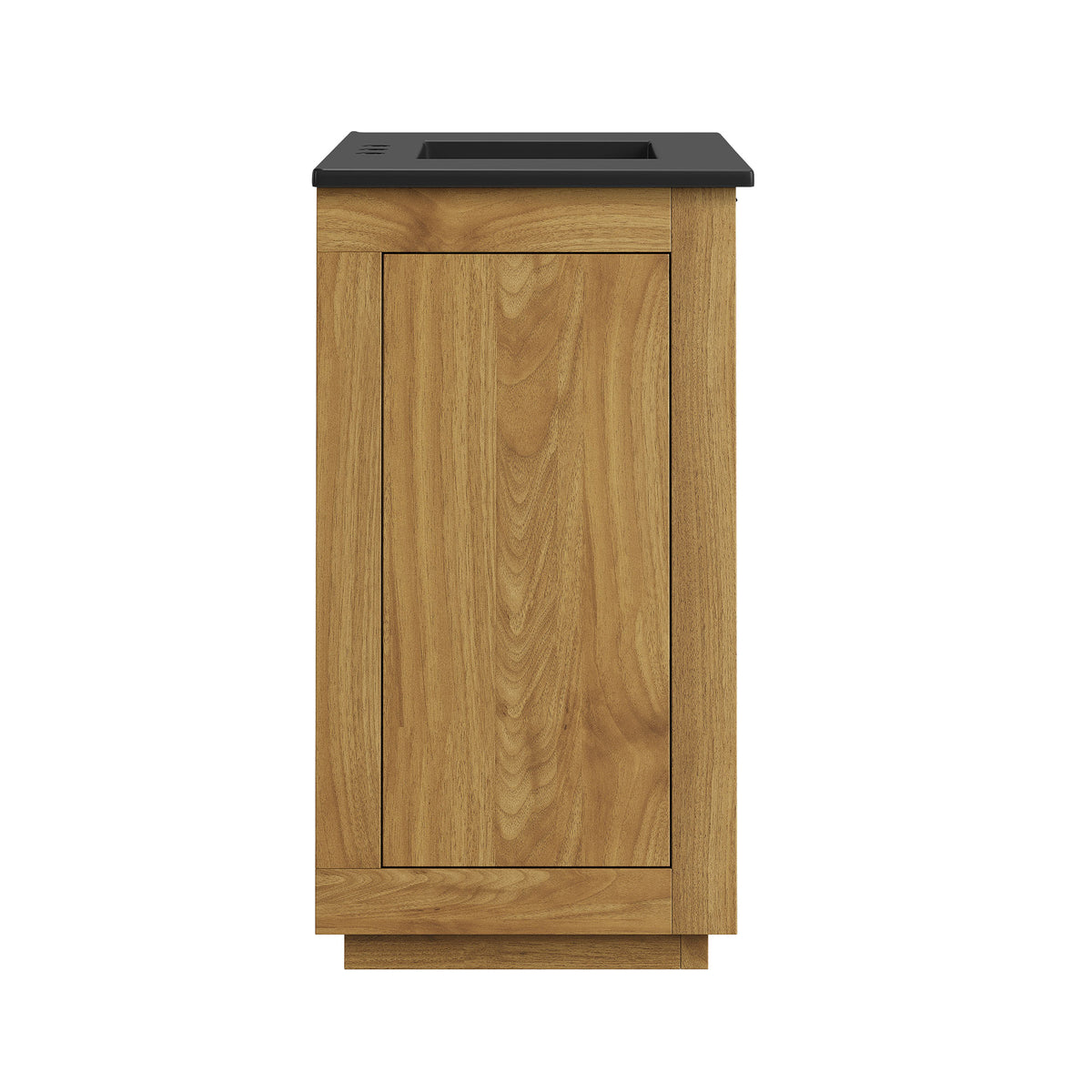Tavira 36 Inch Shutter-Style Bathroom Vanity - Natural Black