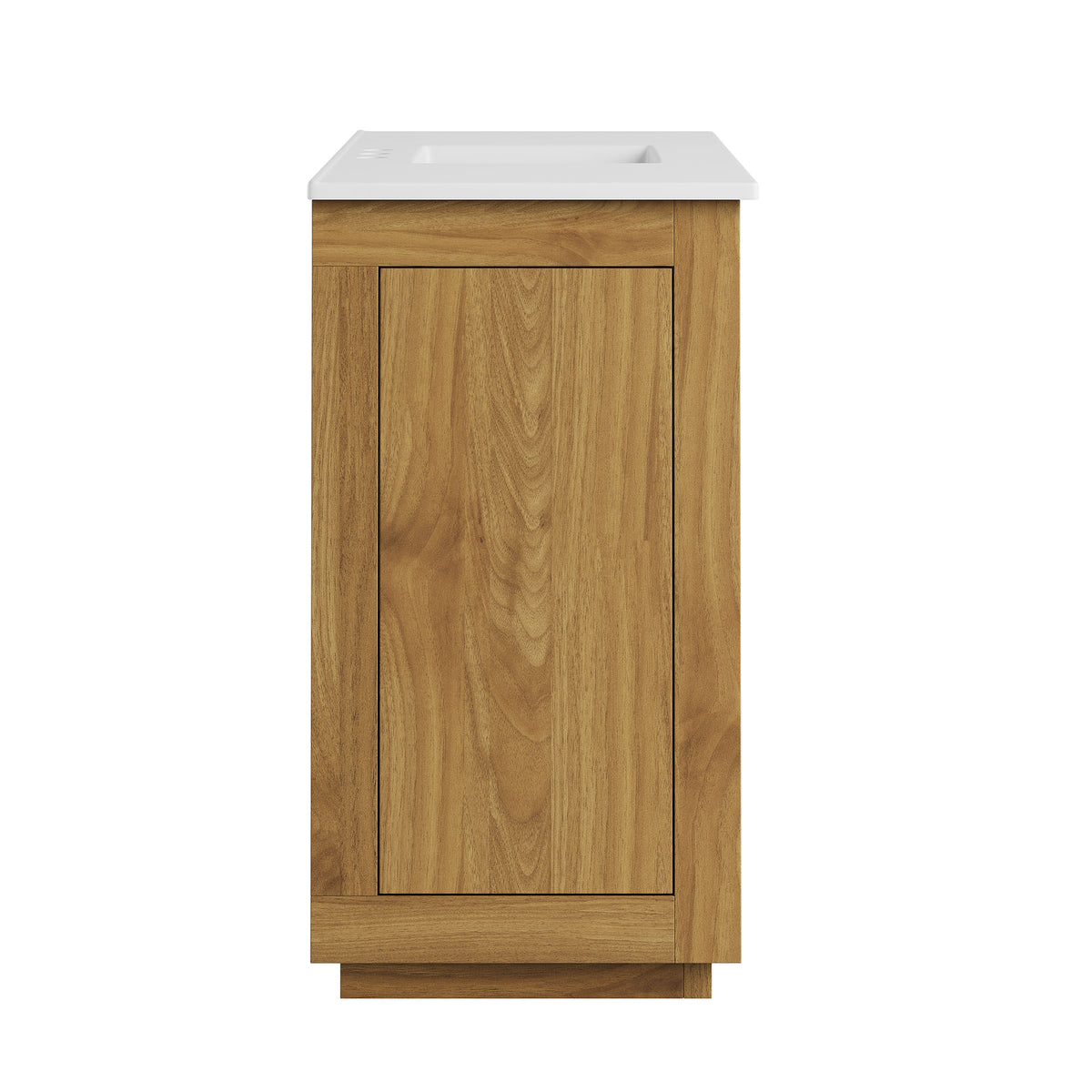 Tavira 48 Inch Shutter-Style Bathroom Vanity - Natural White