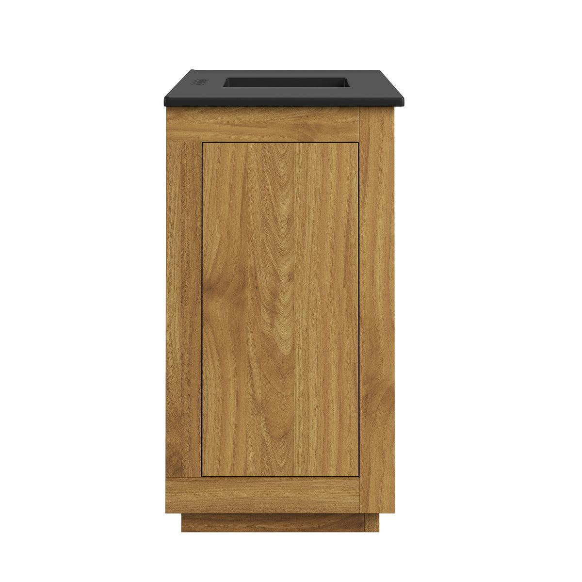 Tavira 48 Inch Shutter-Style Bathroom Vanity - Natural Black