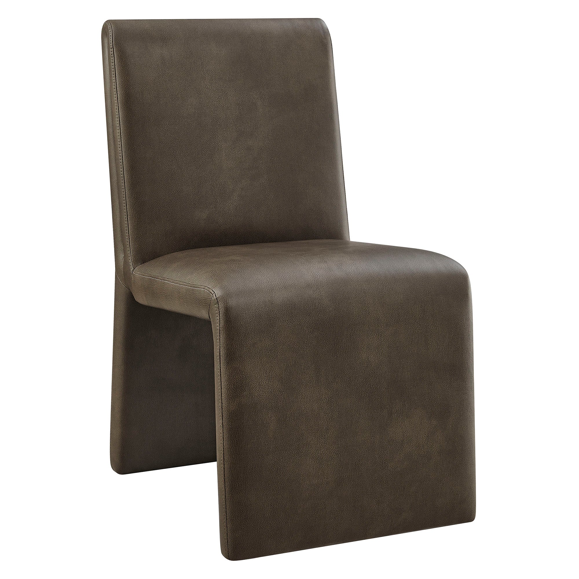 Emory Vegan Leather Dining Side Chair Set of 2 by Modway