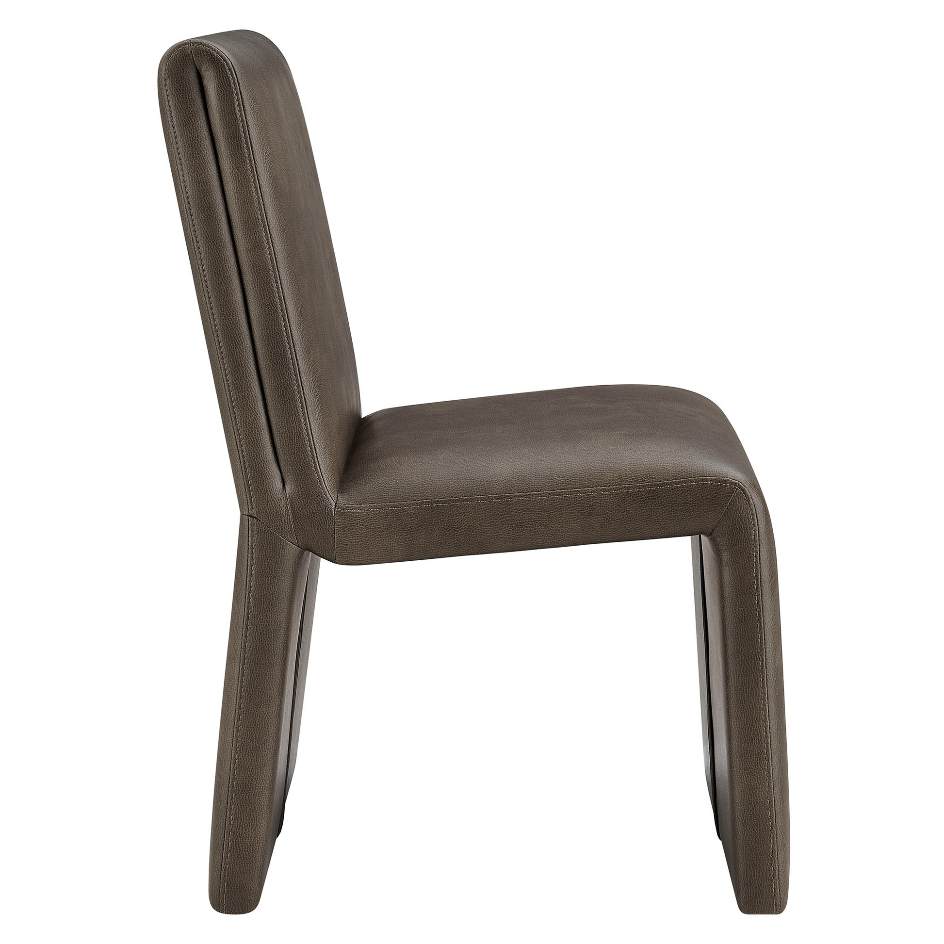 Emory Vegan Leather Dining Side Chair Set of 2 by Modway