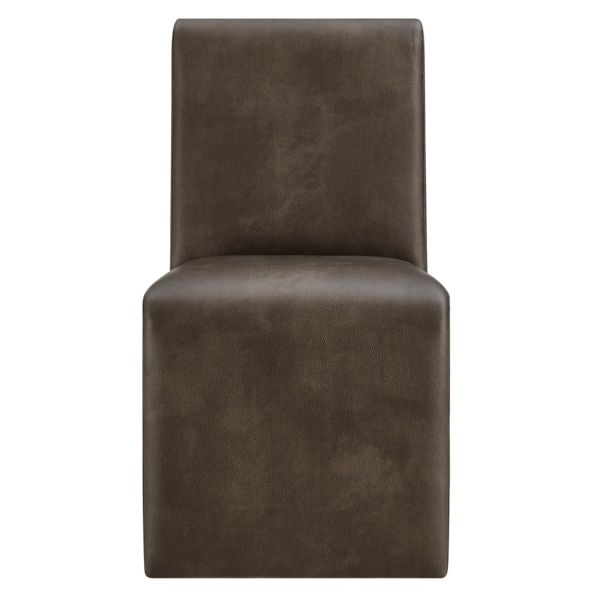 Emory Vegan Leather Dining Side Chair Set of 2 by Modway