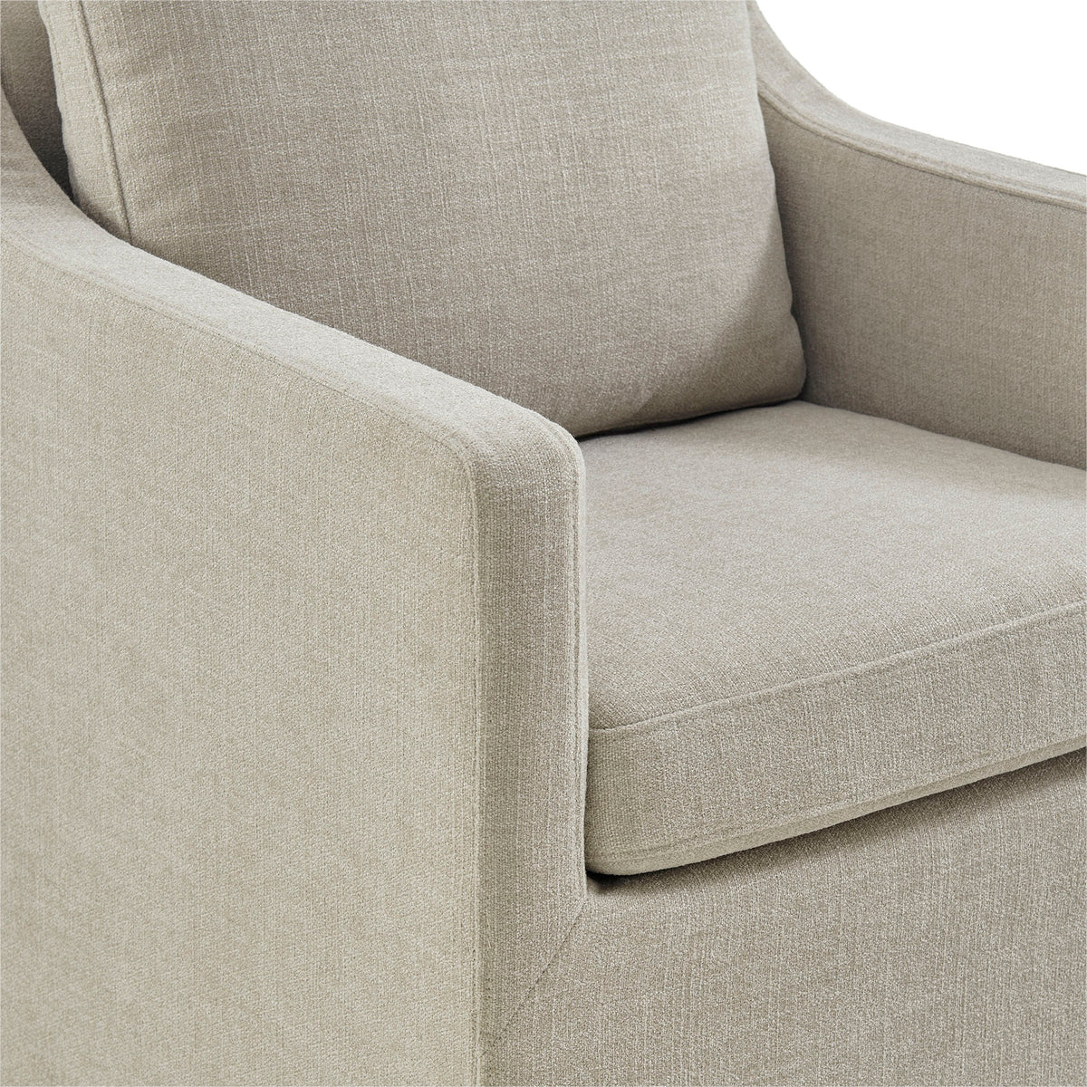 Serene Slipcovered Performance Fabric Dining Armchair - Linen