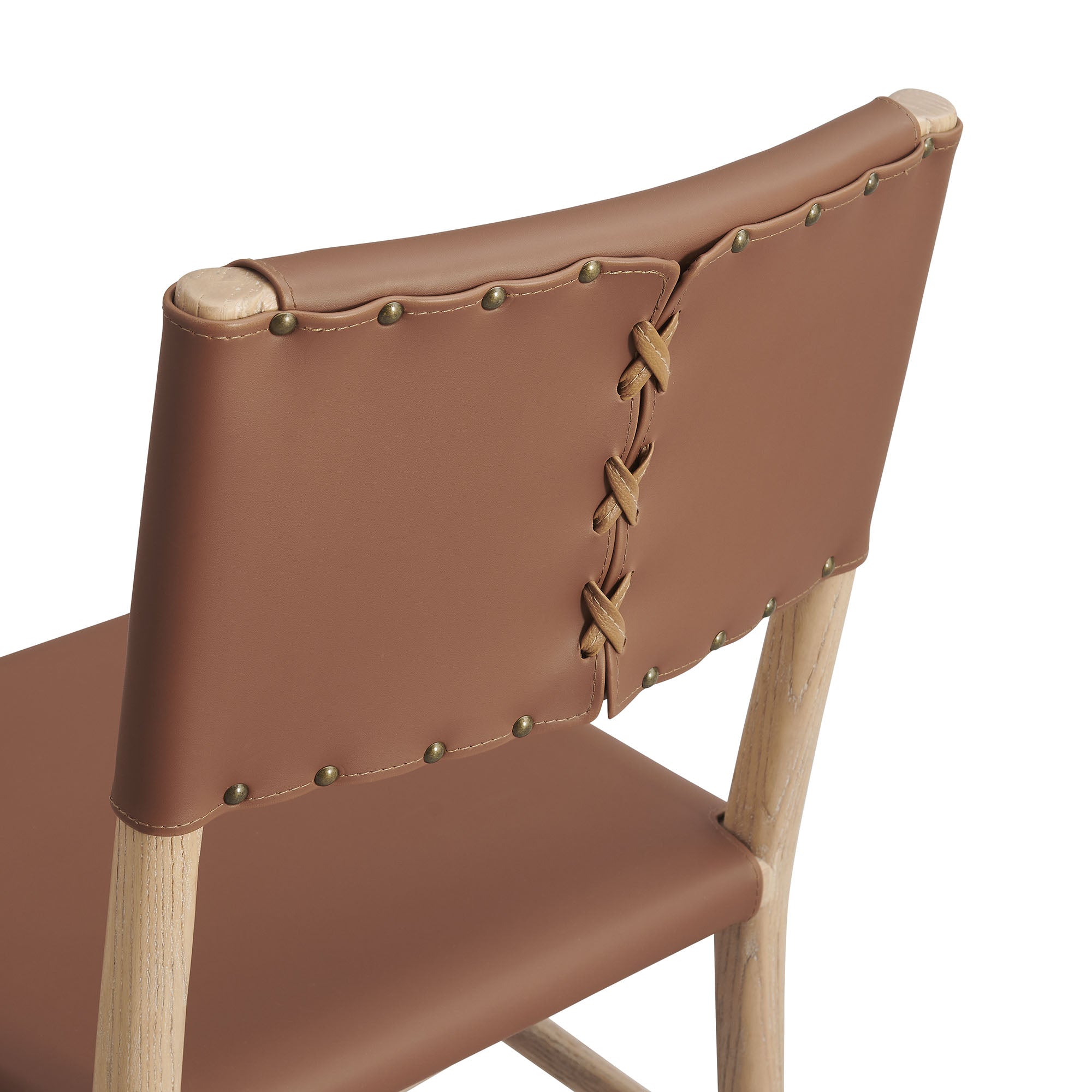 Dover Wood Vegan Leather Dining Side Chair by Modway