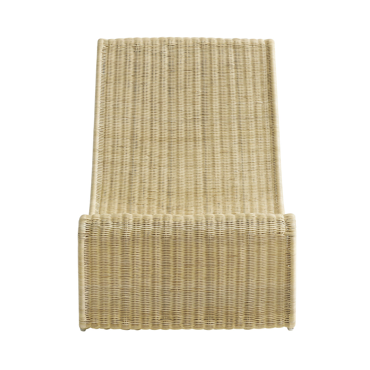 Eira Continuous Curved Natural Rattan Lounge Chair - Natural Rattan