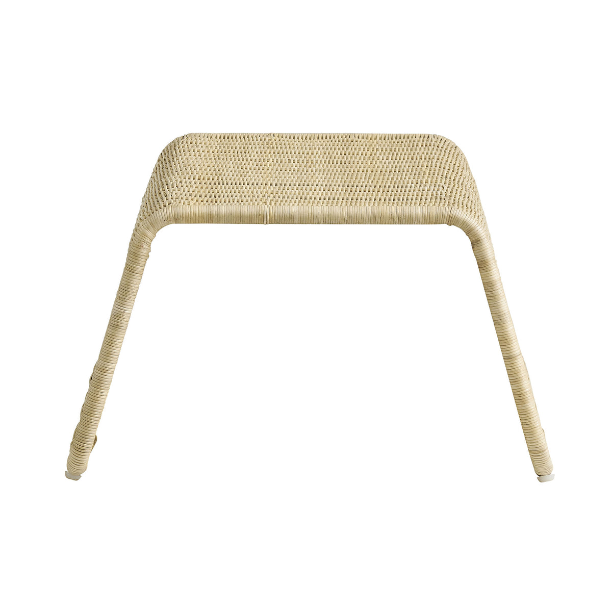 Eira Waterfall Natural Rattan Ottoman - Natural Rattan