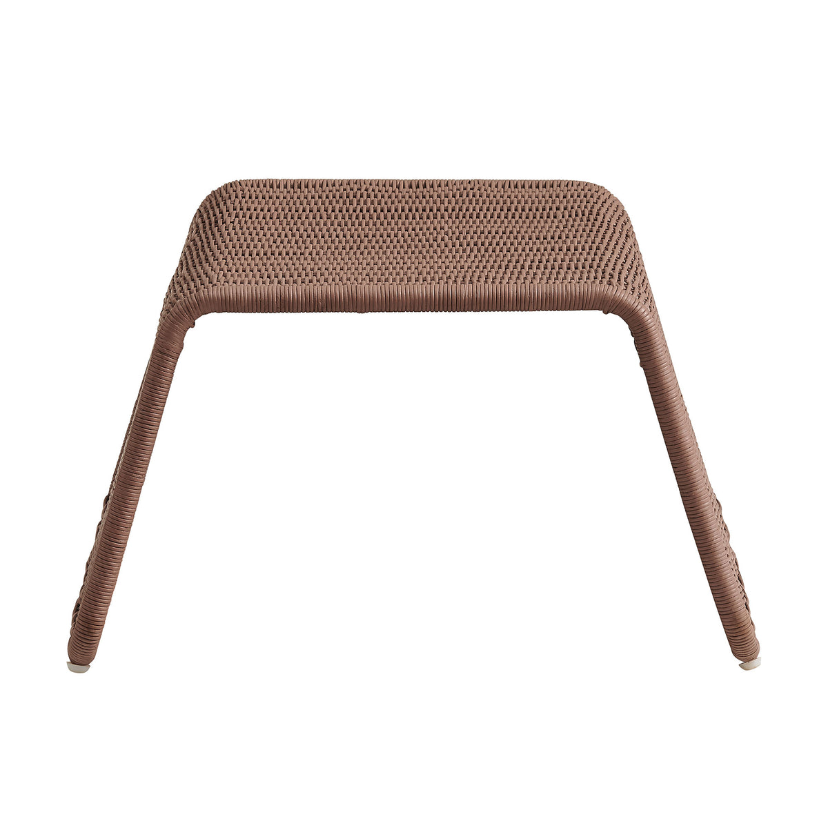 Eira Waterfall Natural Rattan Ottoman - Mocha