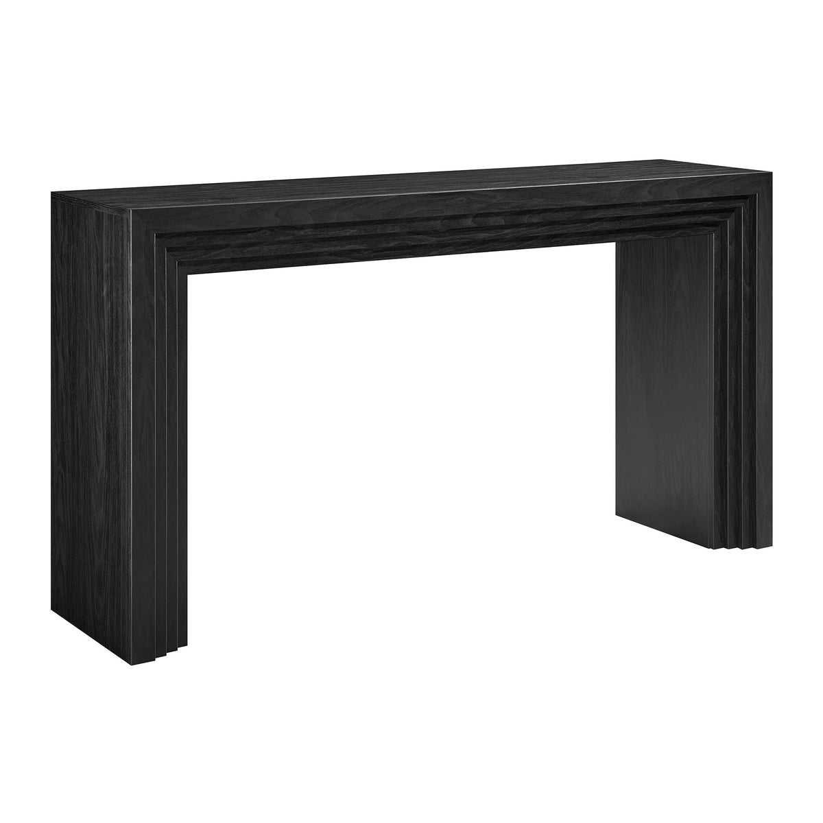 Olney 63 Inch Fluted Console Table - Black