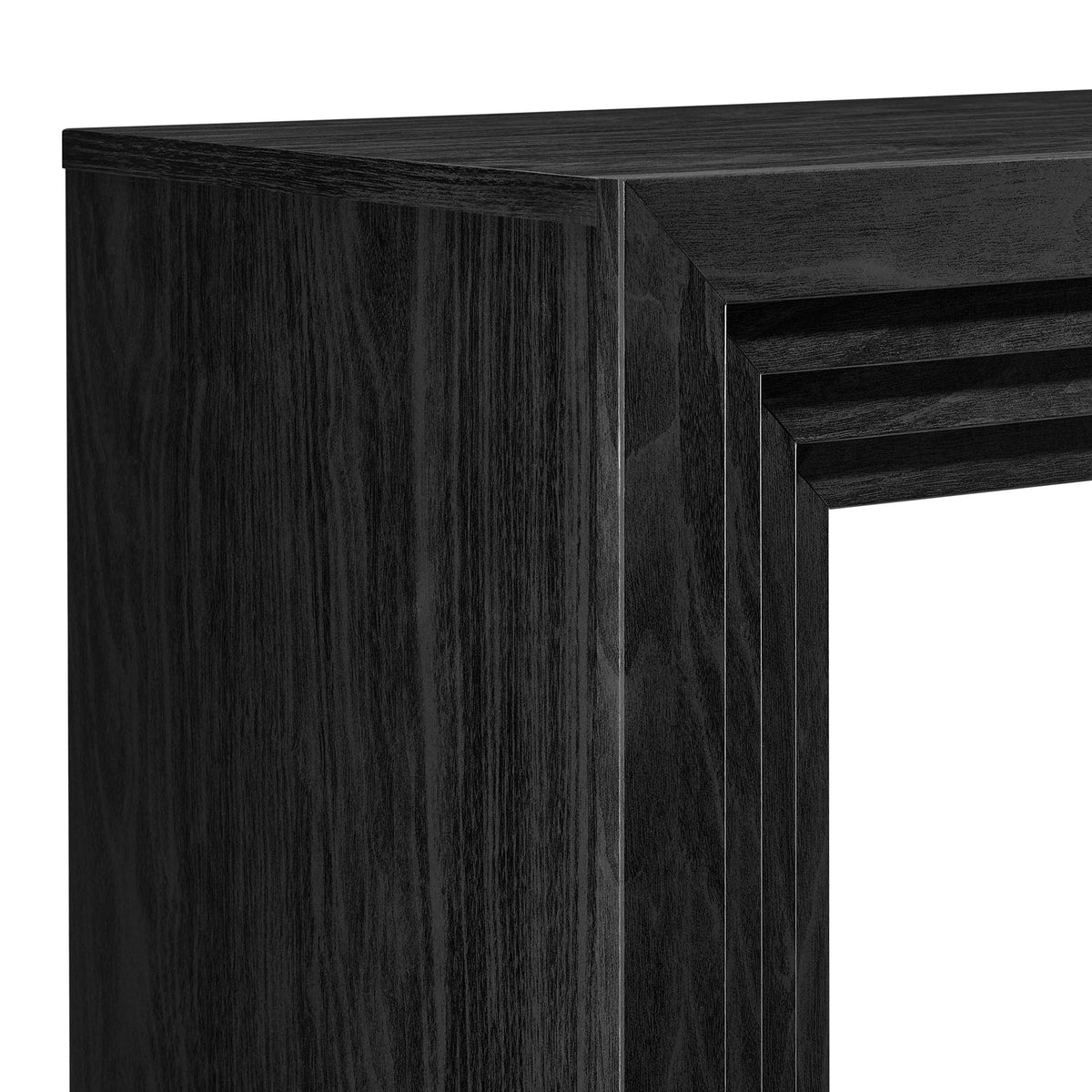Olney 63 Inch Fluted Console Table - Black