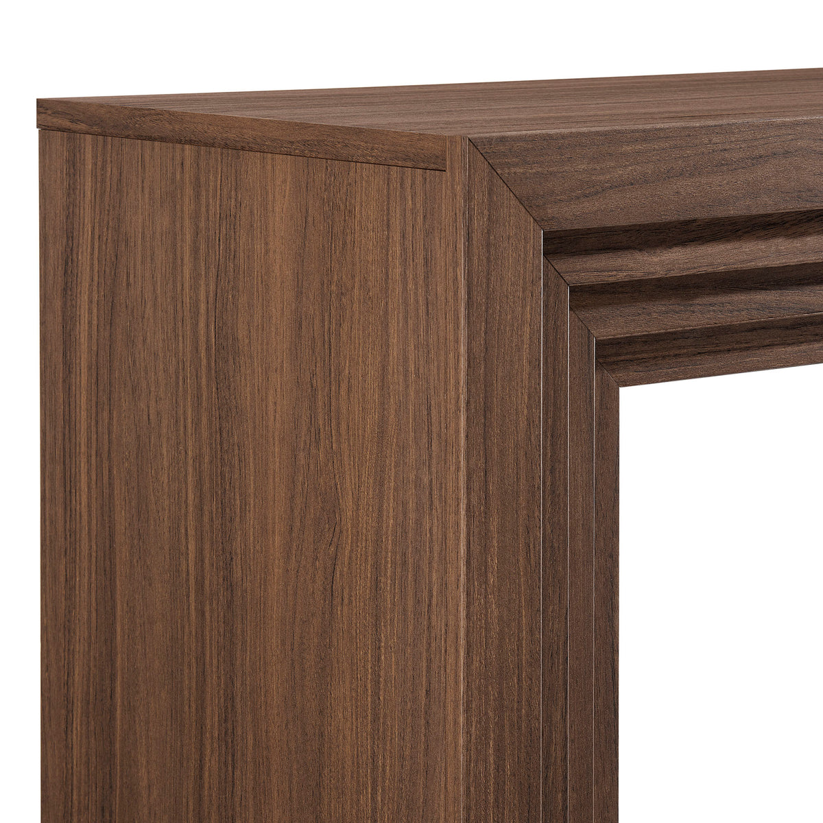 Olney 63 Inch Fluted Console Table - Walnut