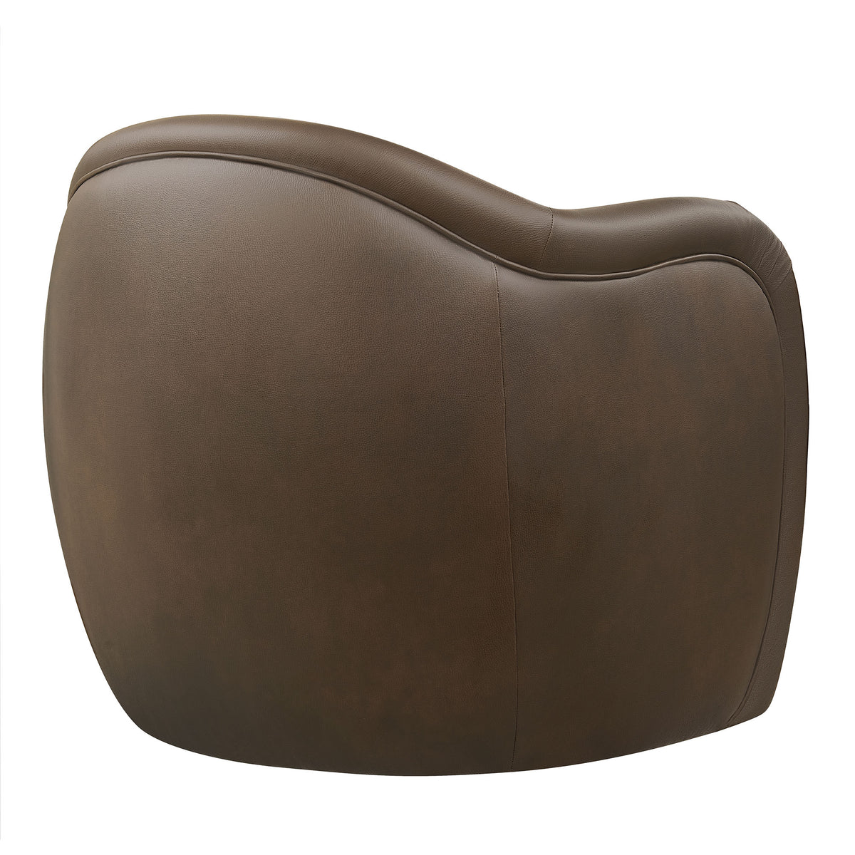 Compose Barrel Vegan Leather Accent Chair - Espresso