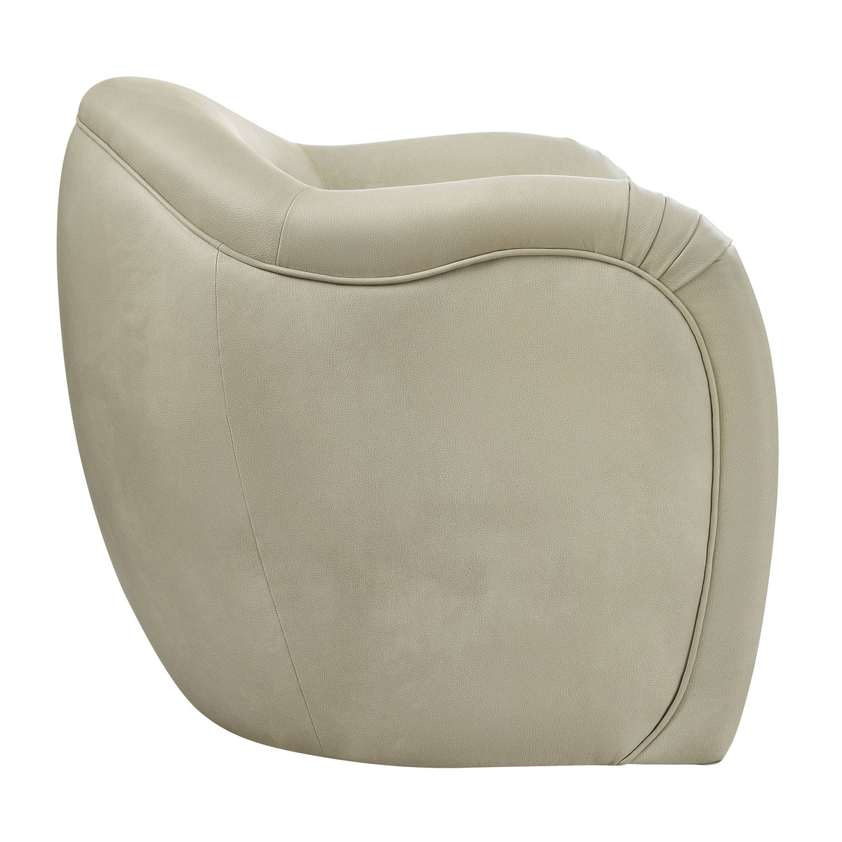 Compose Barrel Vegan Leather Accent Chair - Mineral
