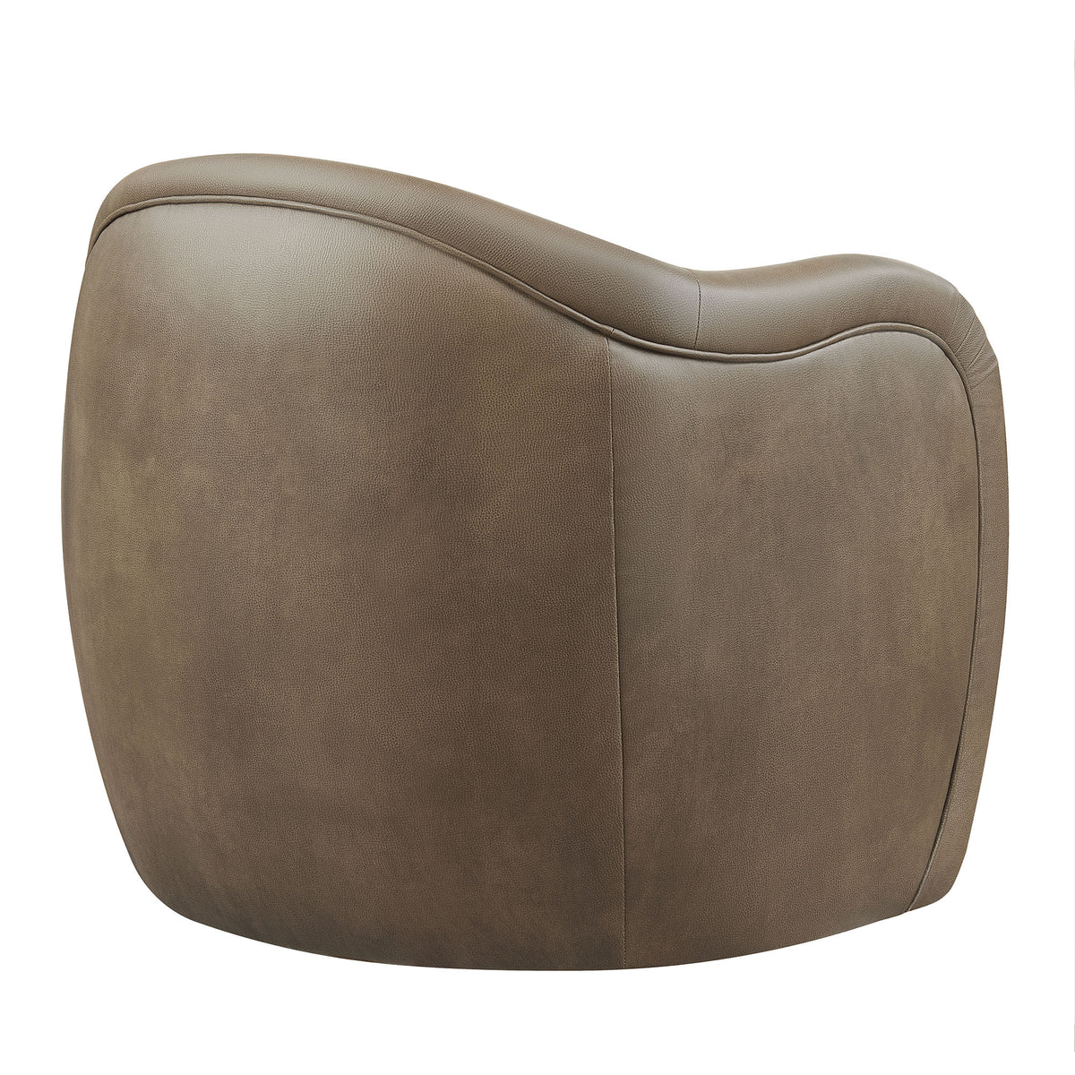 Compose Barrel Vegan Leather Accent Chair - Mushroom