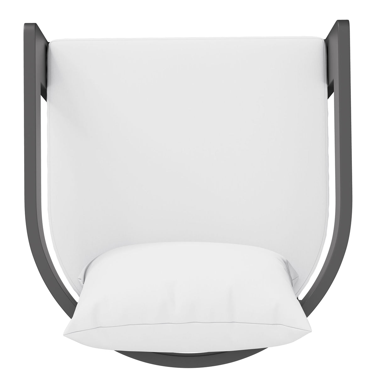 Tahoe Outdoor Patio Patio Aluminum Counter Stools Set of 2 - White