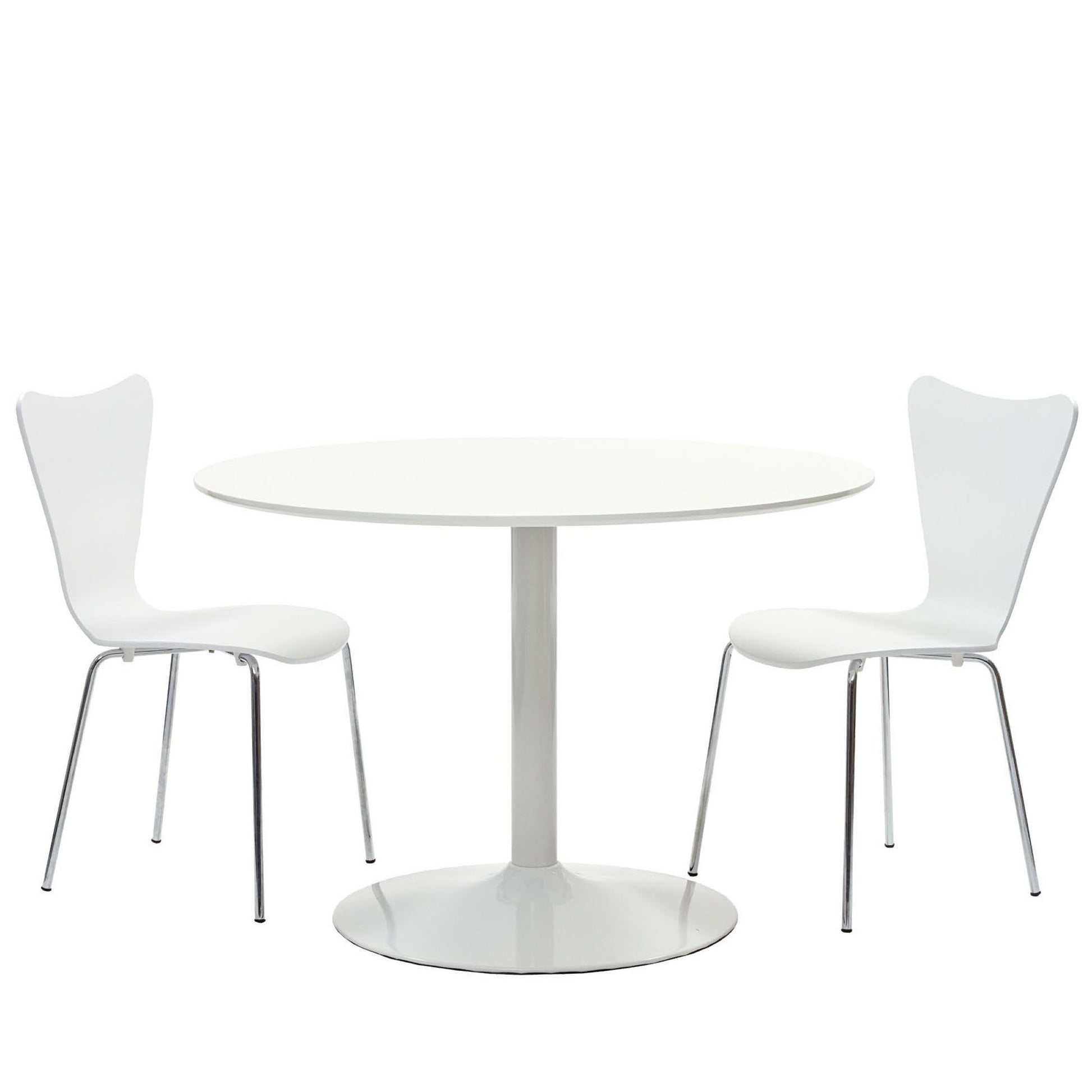 Revolve 3 Piece Dining Set - White