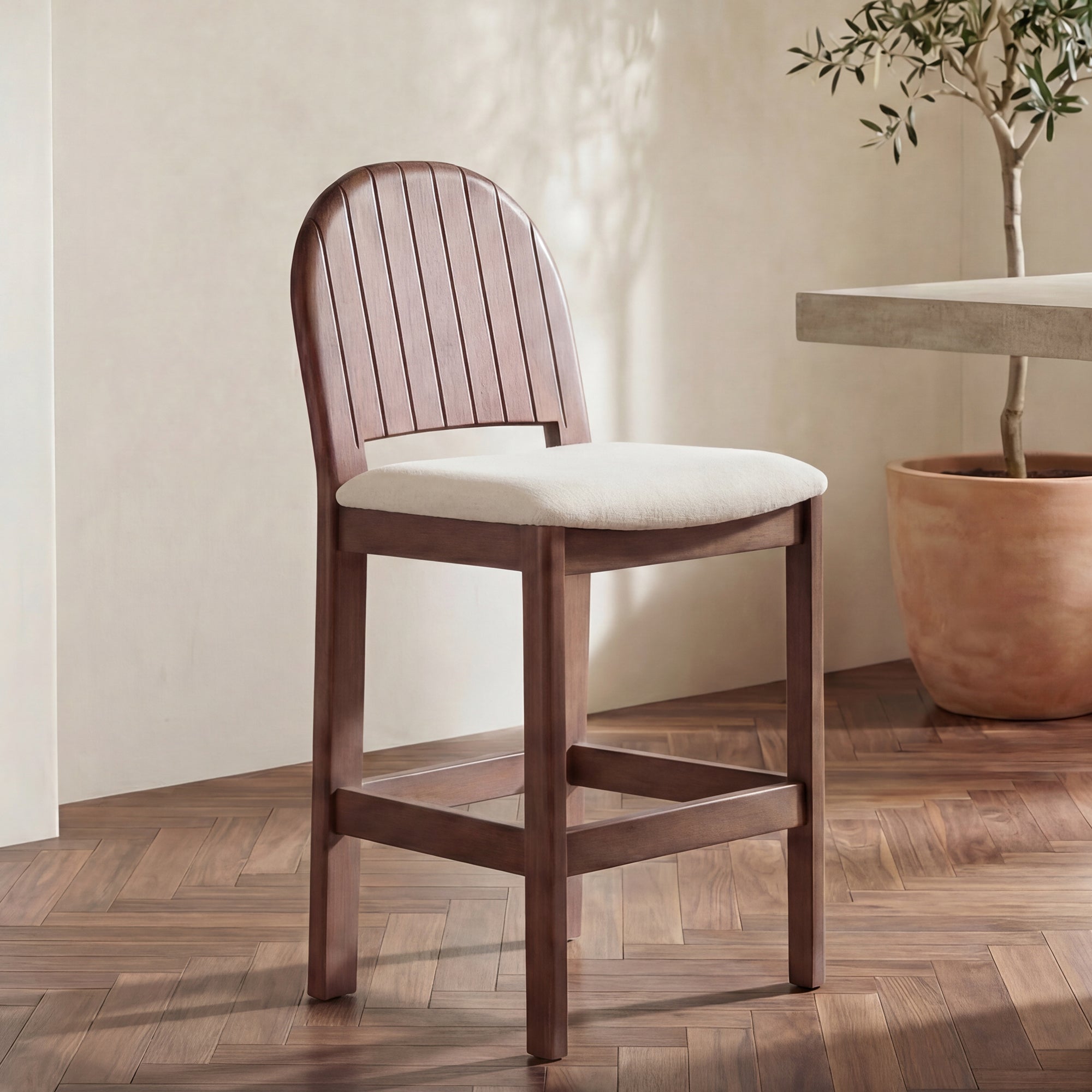 Emil Counter Stool Cream by Moe's Home Collection - view 2
