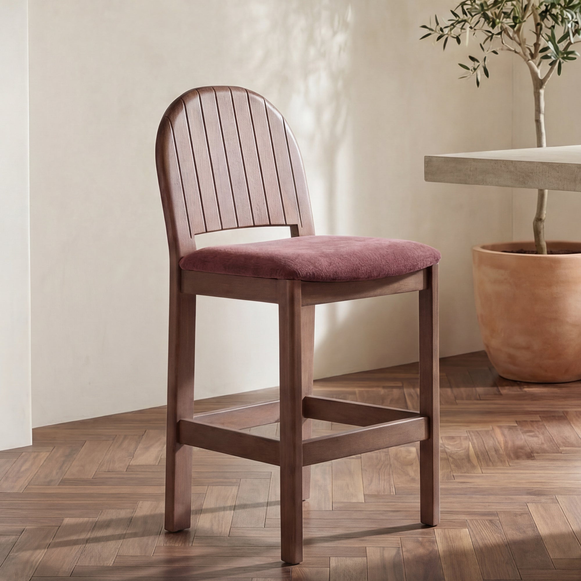 Emil Counter Stool Berry by Moe's Home Collection - view 2