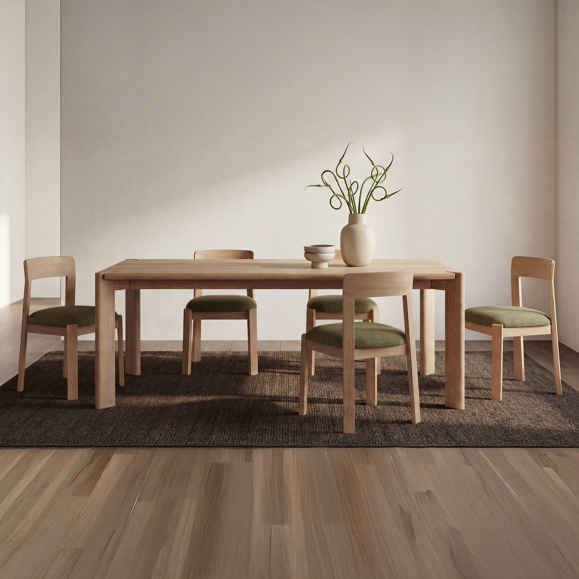 Oli Dining Chair Dark Green-Set of Two by Moe's Home Collection - view 2