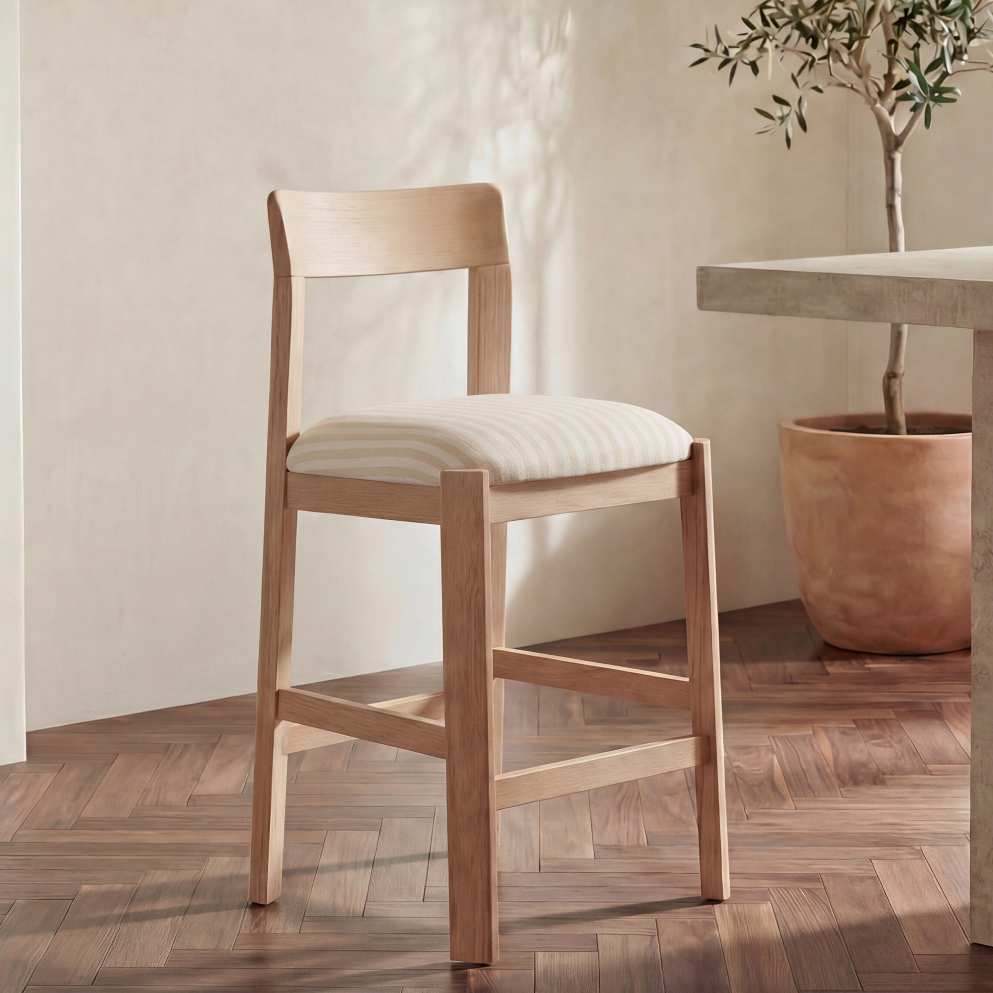Oli Counter Stool Stripe by Moe's Home Collection - view 2