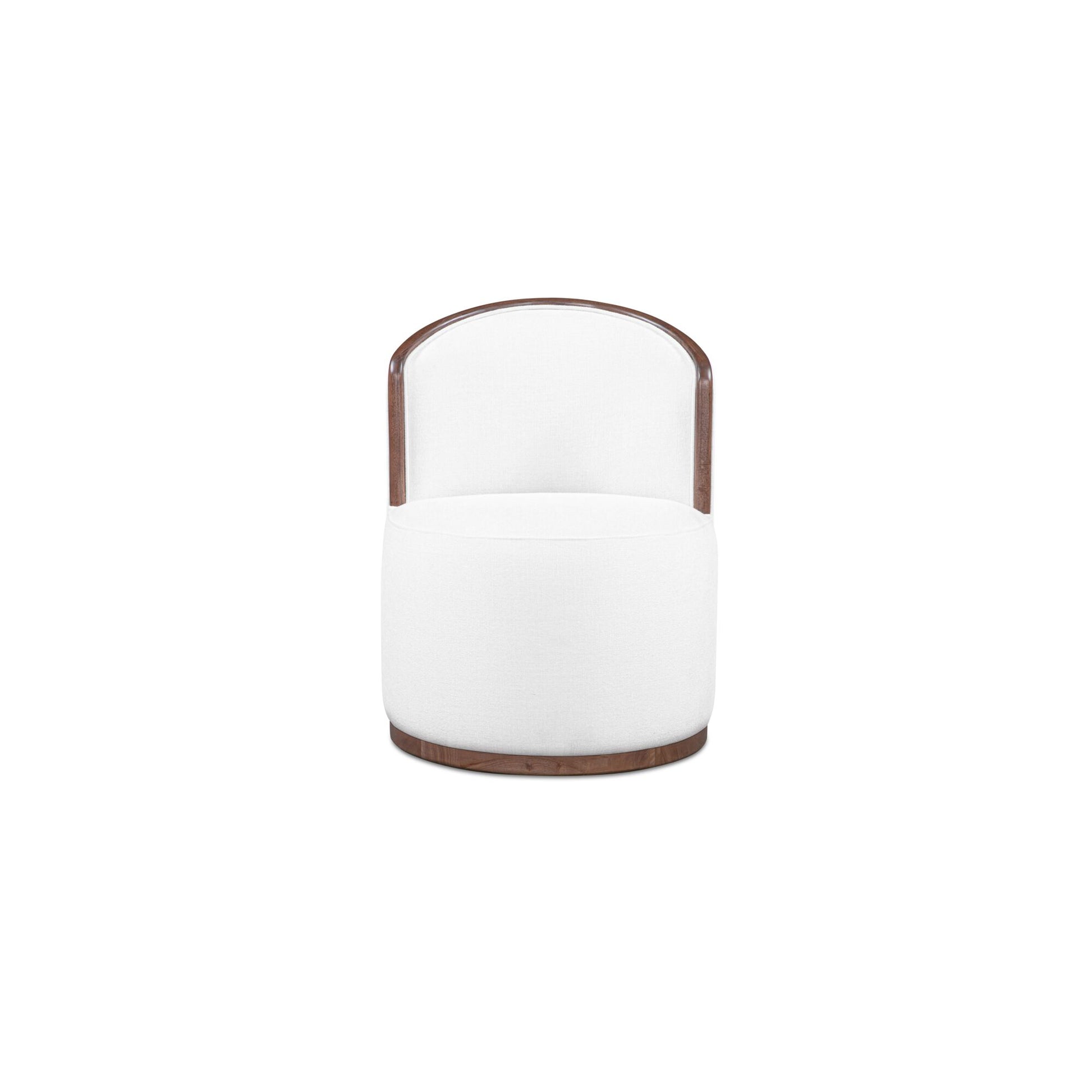 Rossi Swivel Dining Chair Cream by Moe's Home Collection