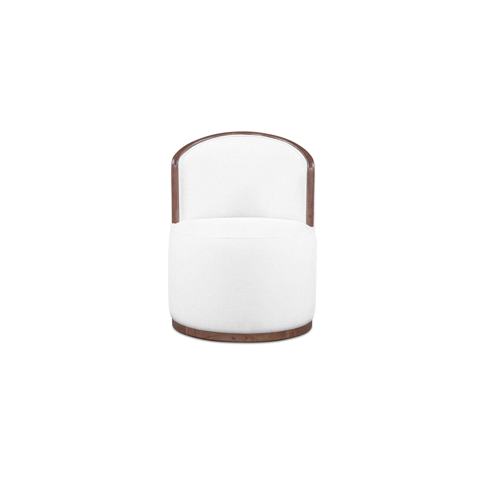 Rossi Swivel Dining Chair Cream by Moe's Home Collection