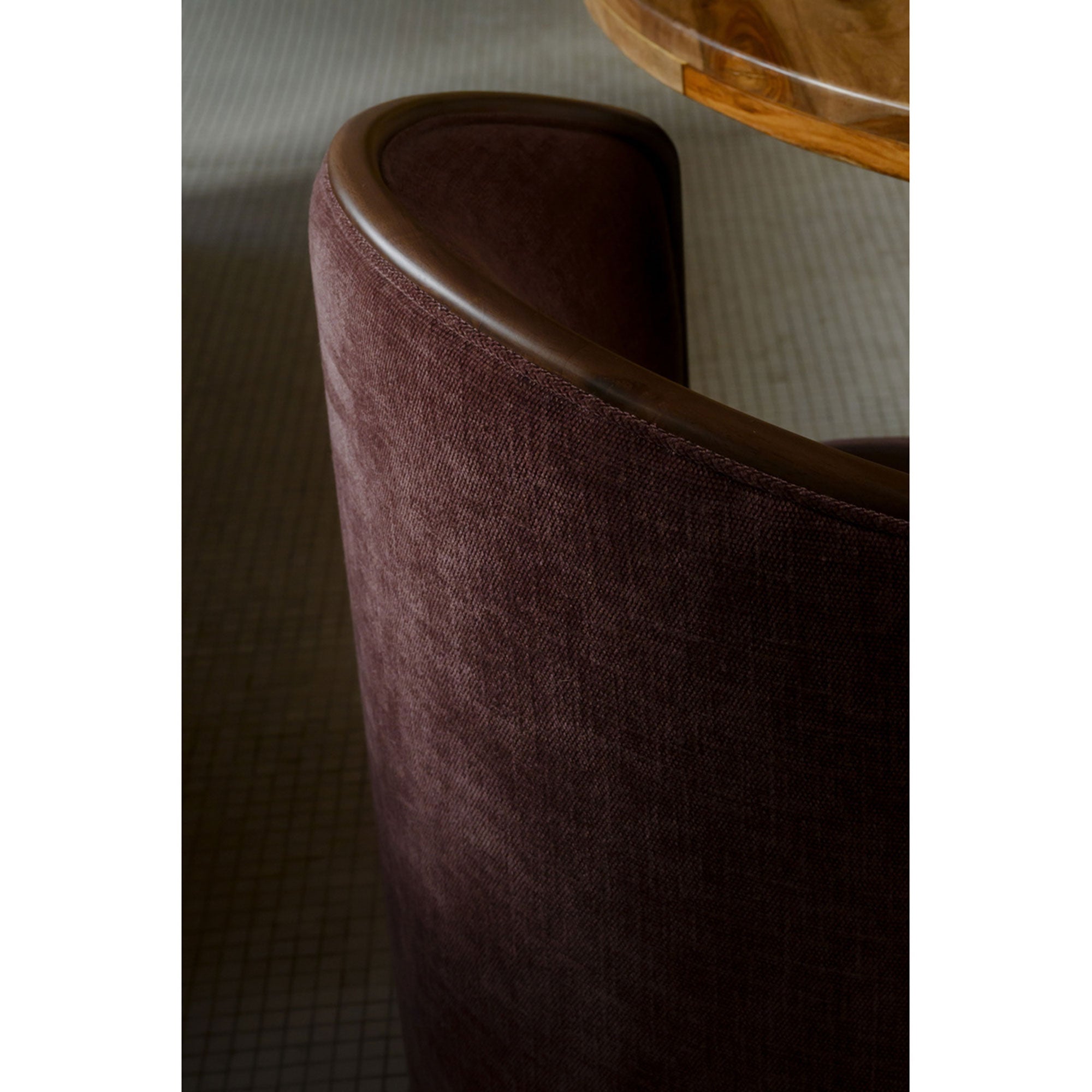 Rossi Swivel Dining Chair Berry by Moe's Home Collection - view 3