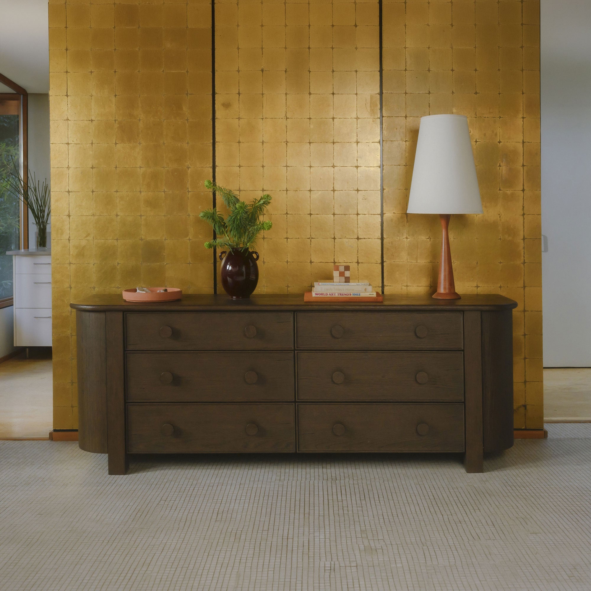 Loren 6 Drawer Dresser Dark Brown by Moe's Home Collection - view 3