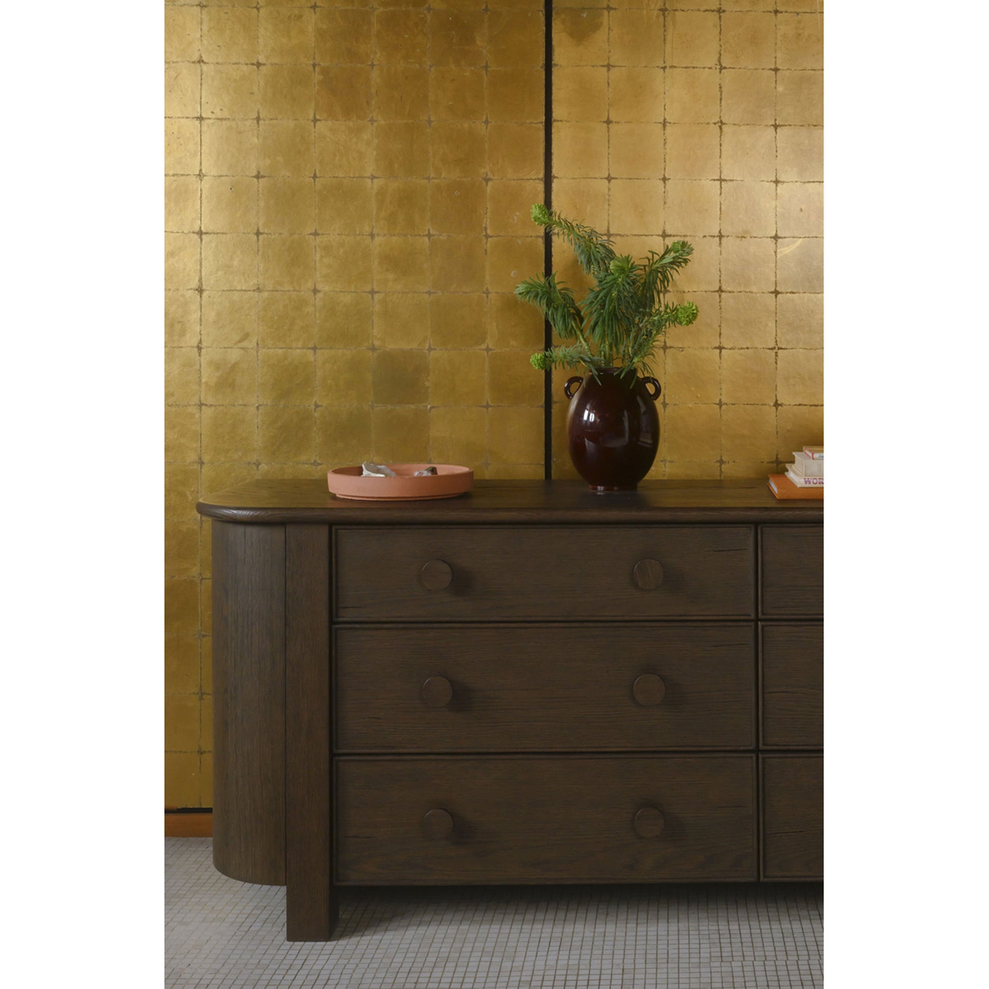 Loren 6 Drawer Dresser Dark Brown by Moe's Home Collection - view 4