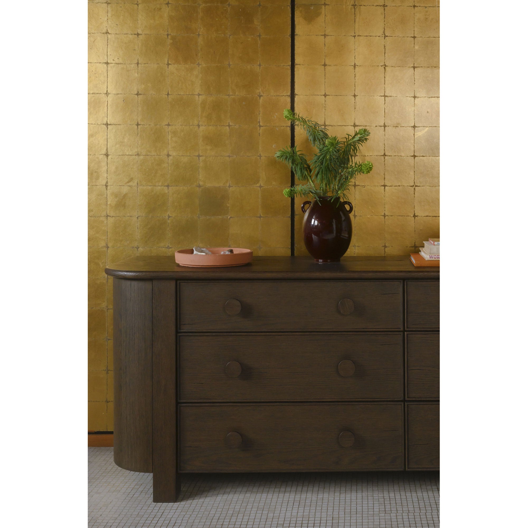 Loren 6 Drawer Dresser Dark Brown by Moe's Home Collection - view 4