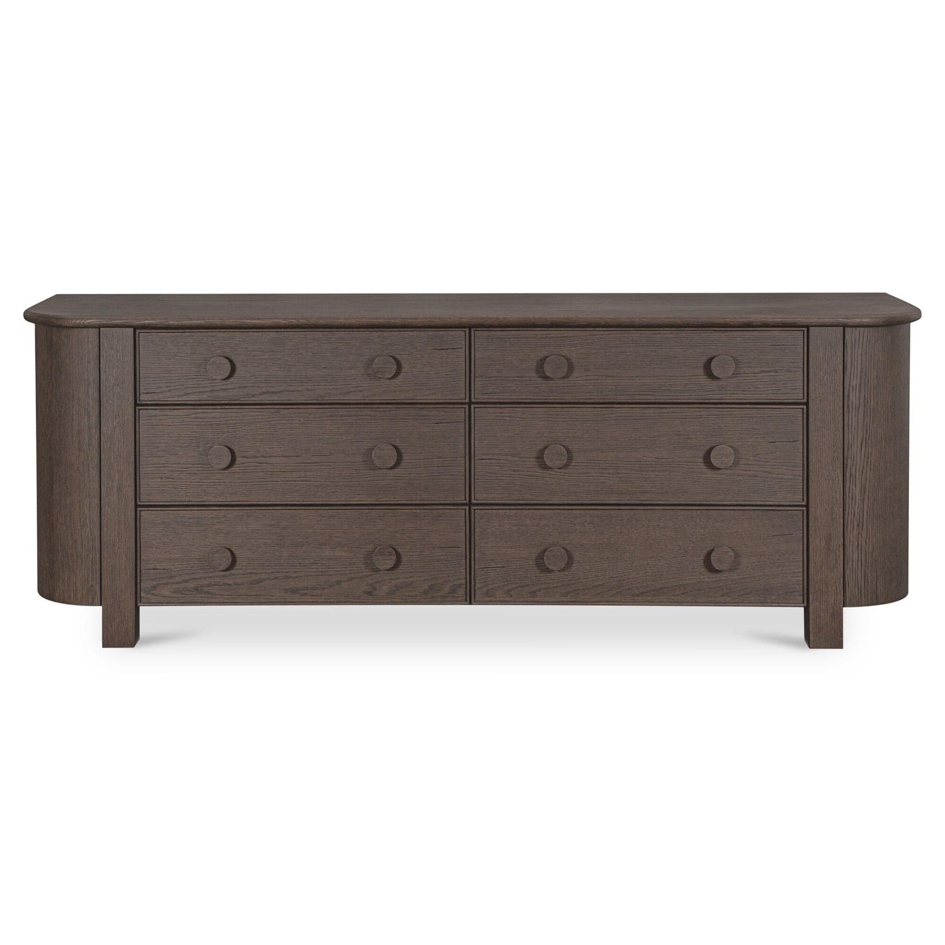 Loren 6 Drawer Dresser Dark Brown by Moe's Home Collection