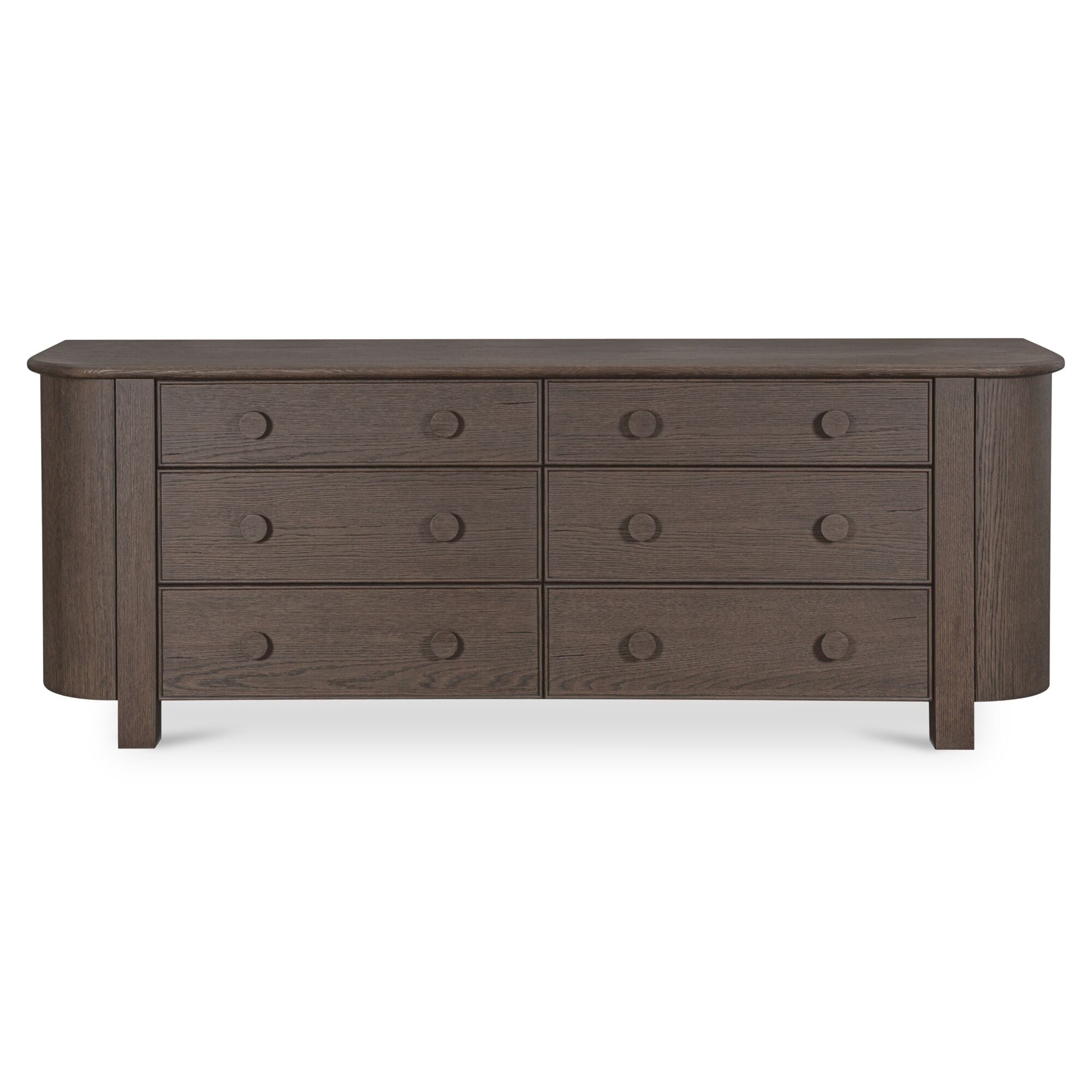 Loren 6 Drawer Dresser Dark Brown by Moe's Home Collection