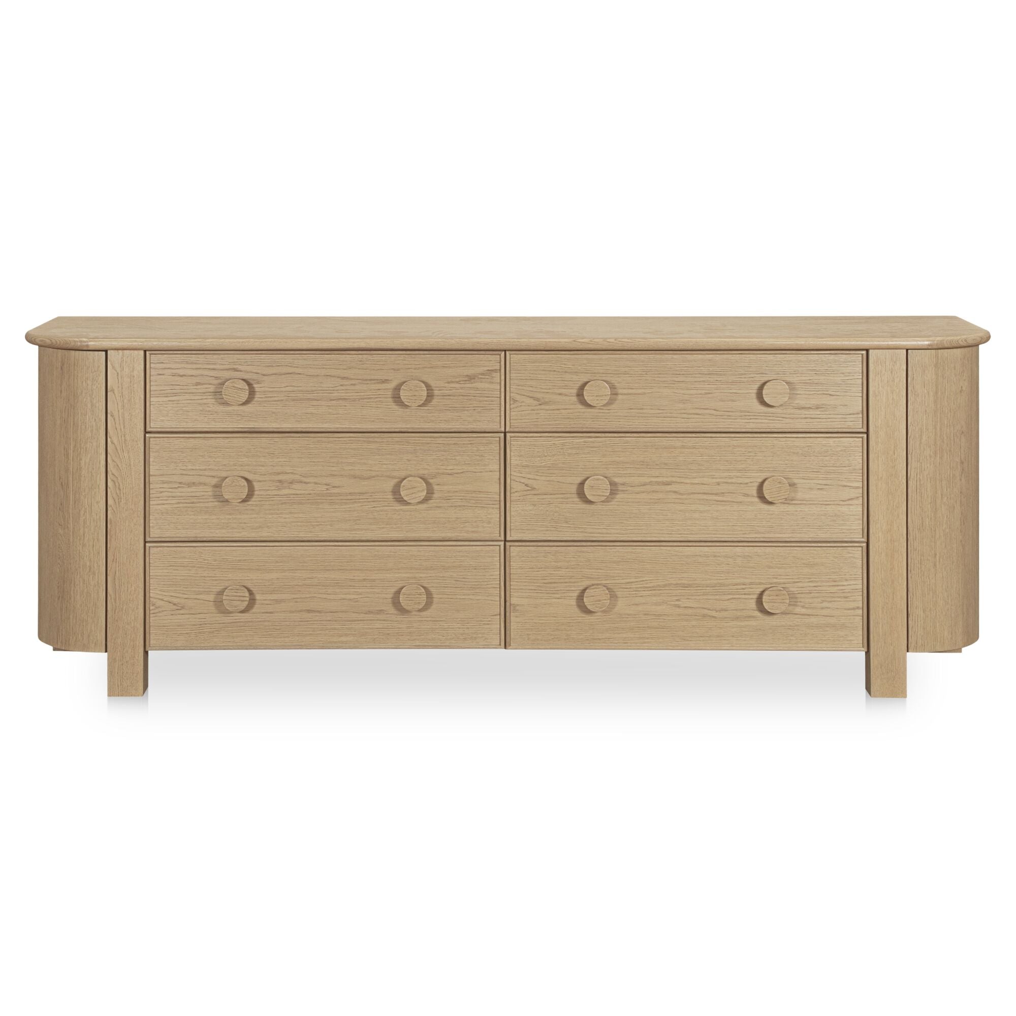 Loren 6 Drawer Dresser Natural by Moe's Home Collection