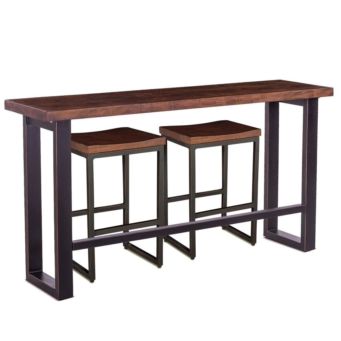 Paso Robles Sofa Back Console Table Tawny Brown 70"